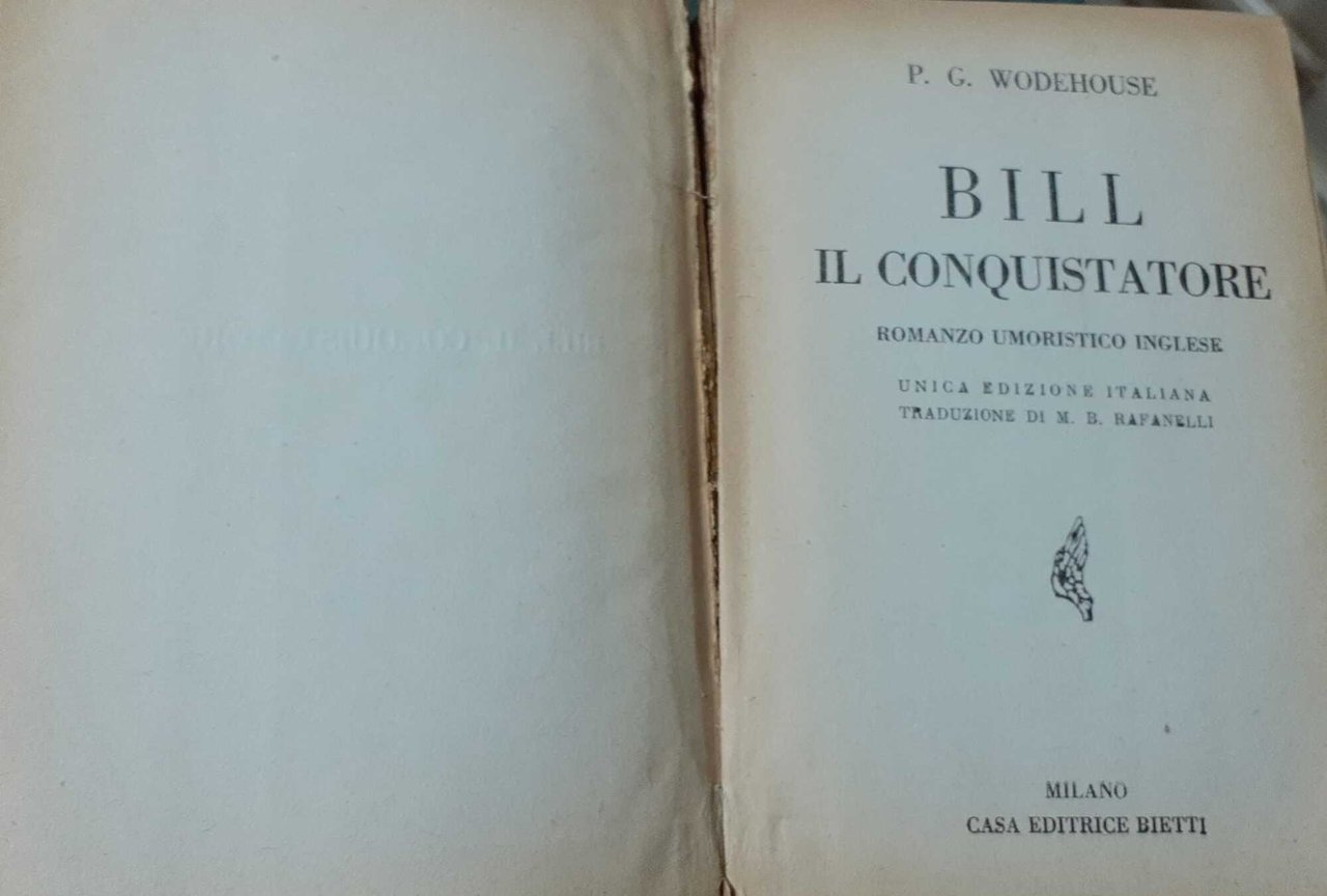 Bill. Il conquistatore. Romanzo umoristico inglese | Immagine principale