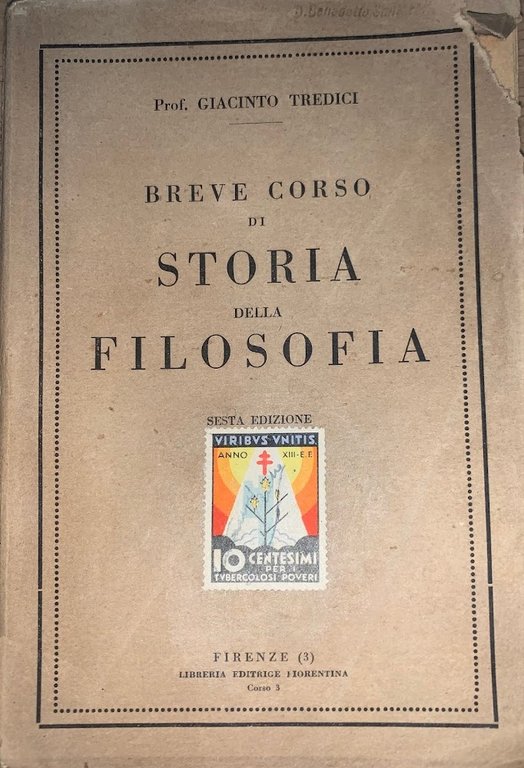Breve corso di storia della filosofia