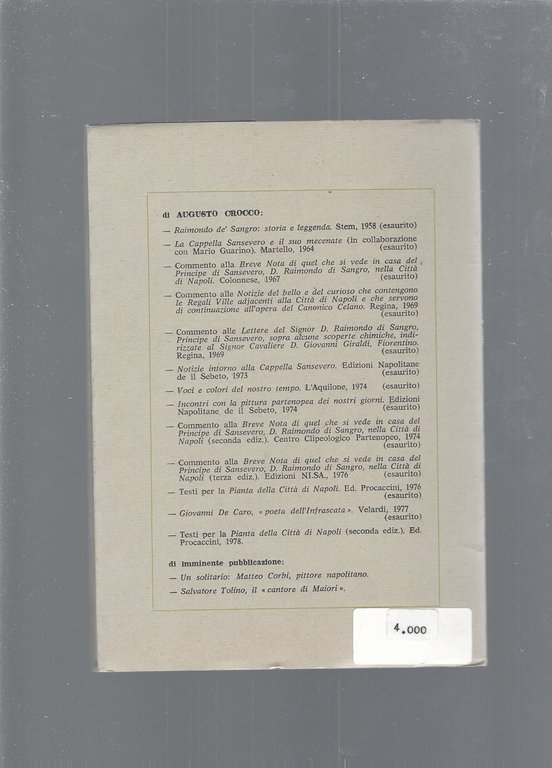 BREVE NOTA DI QUEL CHE SI VEDE IN CASA DEL …