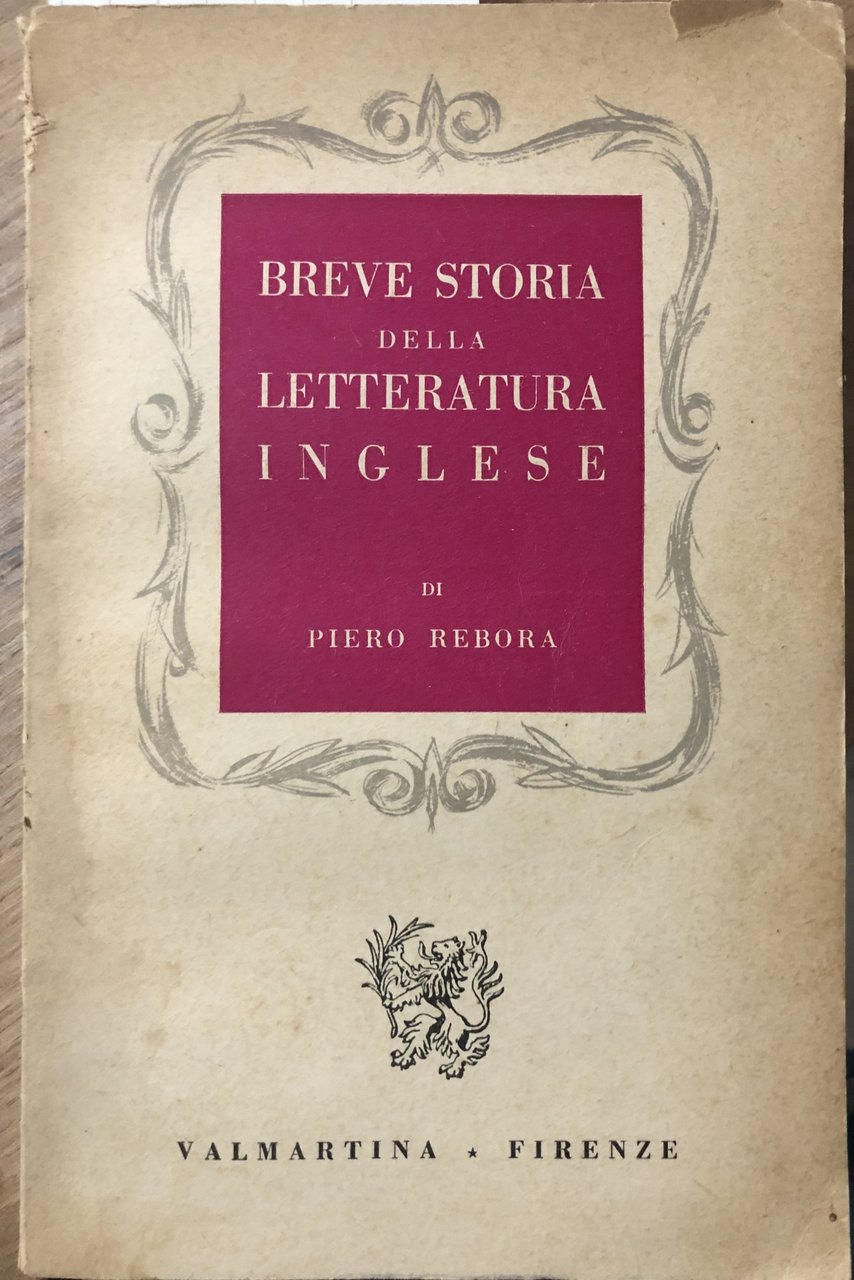 Breve storia della letteratura inglese