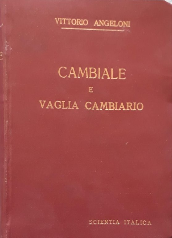 Cambiale e vaglia cambiario