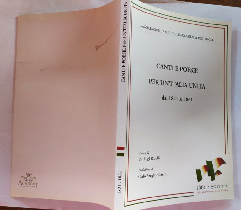 Canti e poesie per un'Italia unita dal 1821 al 1861