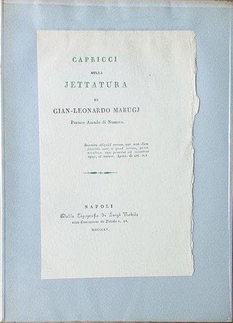 Capricci sulla Jettatura