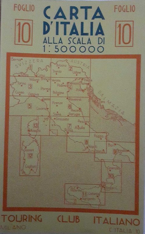 Carta d'Italia alla scala di 1:500000, foglio N.10 | Immagine Gallery 2