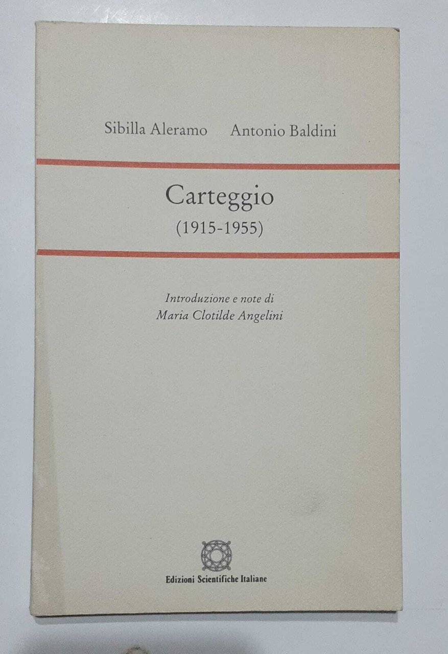 Carteggio (1915-1955) | Immagine principale