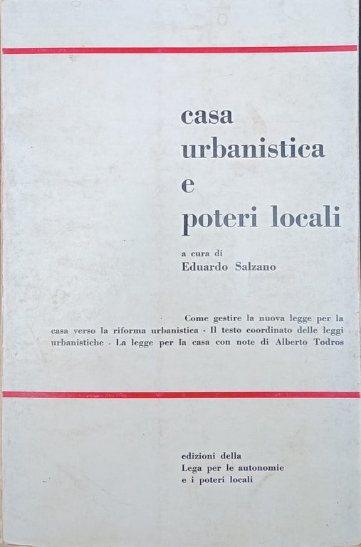 Casa urbanistica e poteri locali