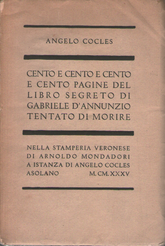 Cento e cento e cento e cento pagine del libro …