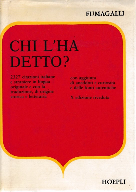 Chi l'ha detto?