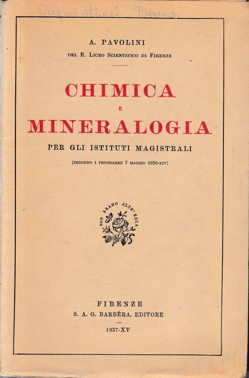 Chimica e Mineralogia