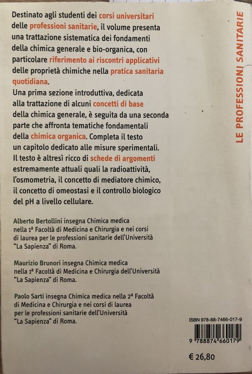 Chimica e propedeutica biochimica. Le basi del funzionamento cellulare