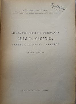 Chimica farmaceutica e tossicologica. Chimica Organica: Terpeni - Canfore - …