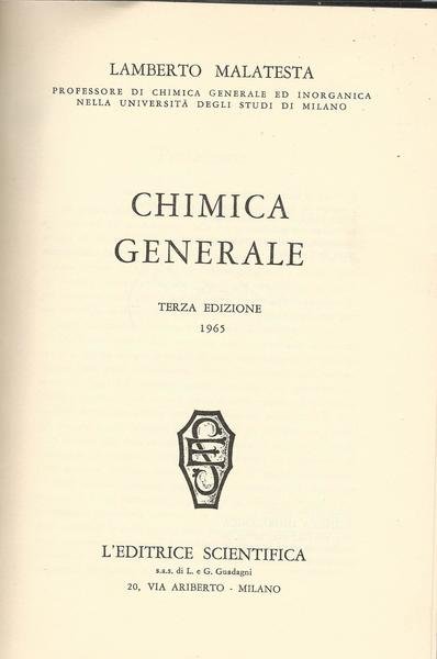 CHIMICA GENERALE