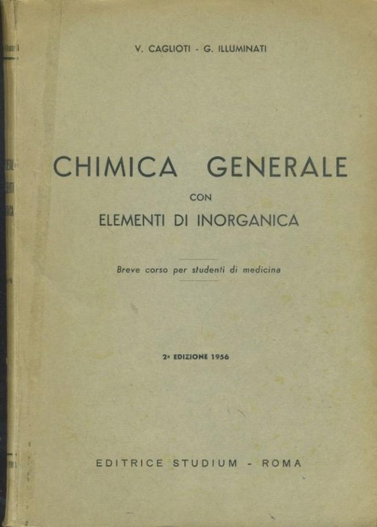 Chimica generale con elementi di inorganica