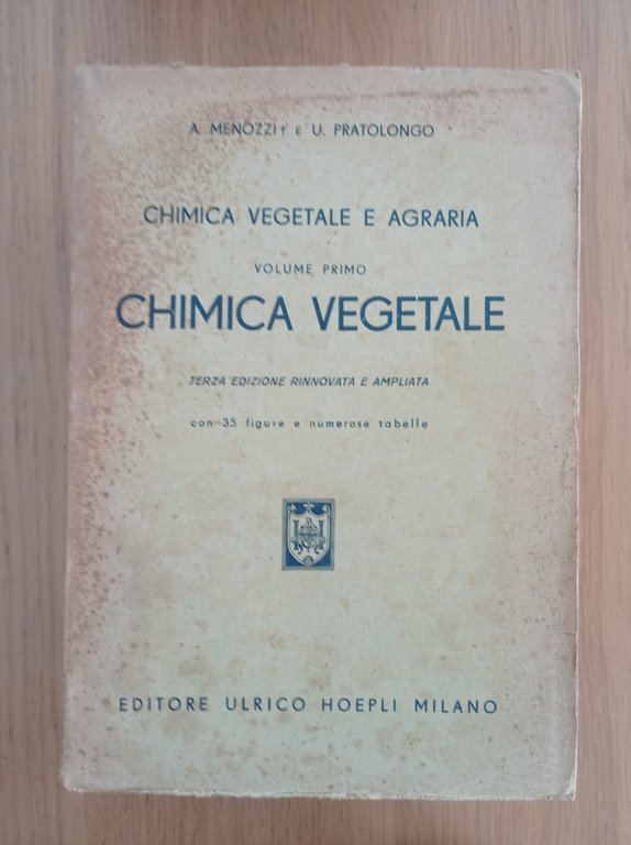 Chimica vegetale e agraria CHIMICA VEGETALE
