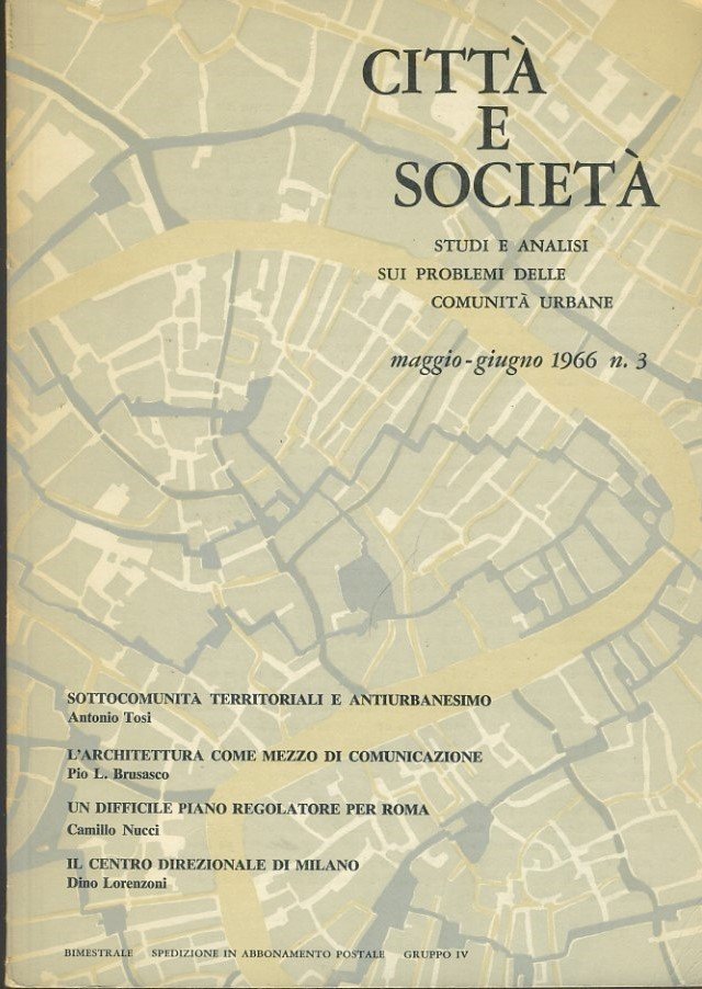 Città e società. Studi e nalisi sui problemi delle comunità … | Immagine principale