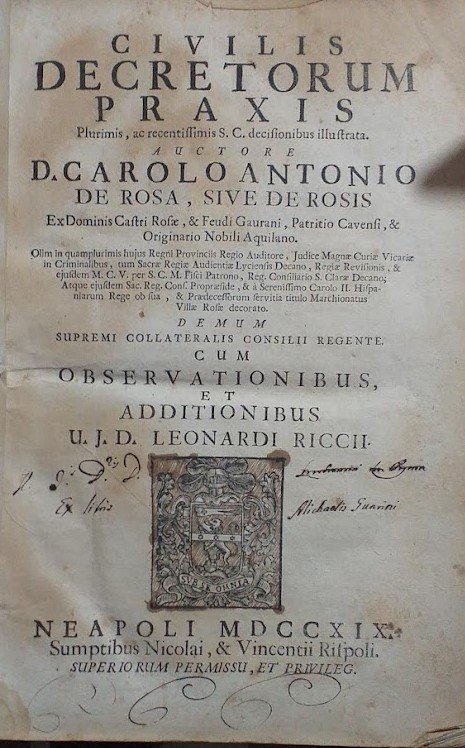 Civilis Decretorum Praxis, plurimis, ac recentissimis S.C. decisionibus illustrata ... … | Immagine Gallery 2