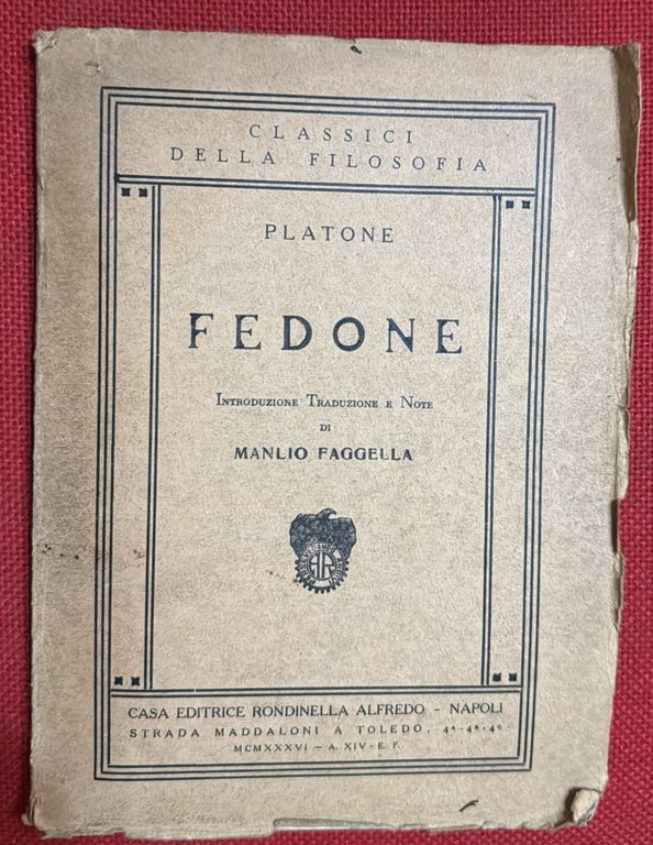 classici della filosofia platone fedone