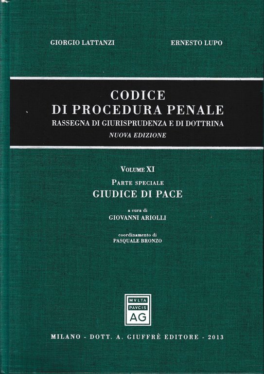 Codice Di Procedura Penale. Vol. 11, Parte Speciale: giudice di … | Immagine Gallery 2