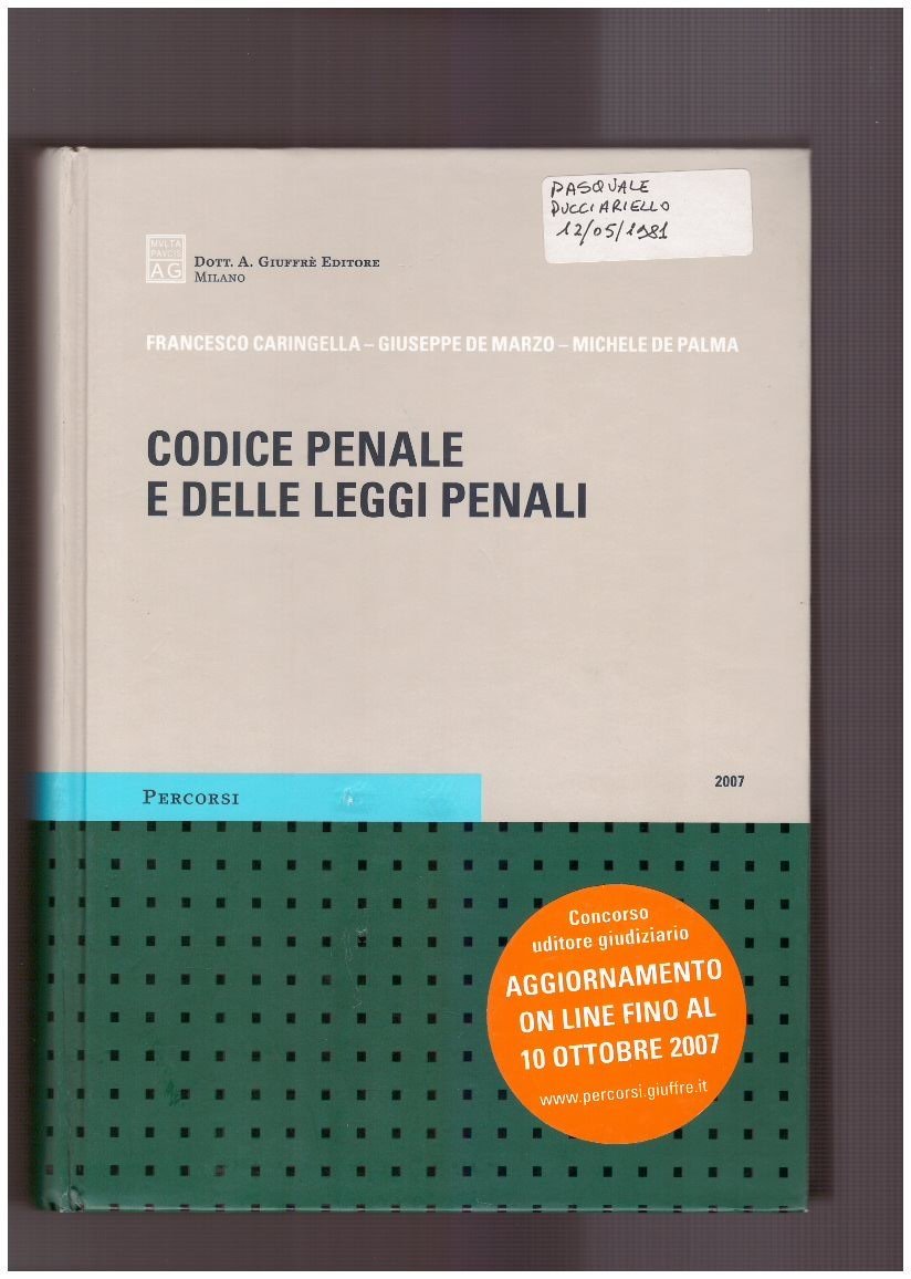Codice penale e delle leggi penali