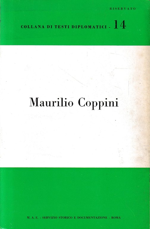 Collana di testi diplomatici -14 Maurilio Coppini