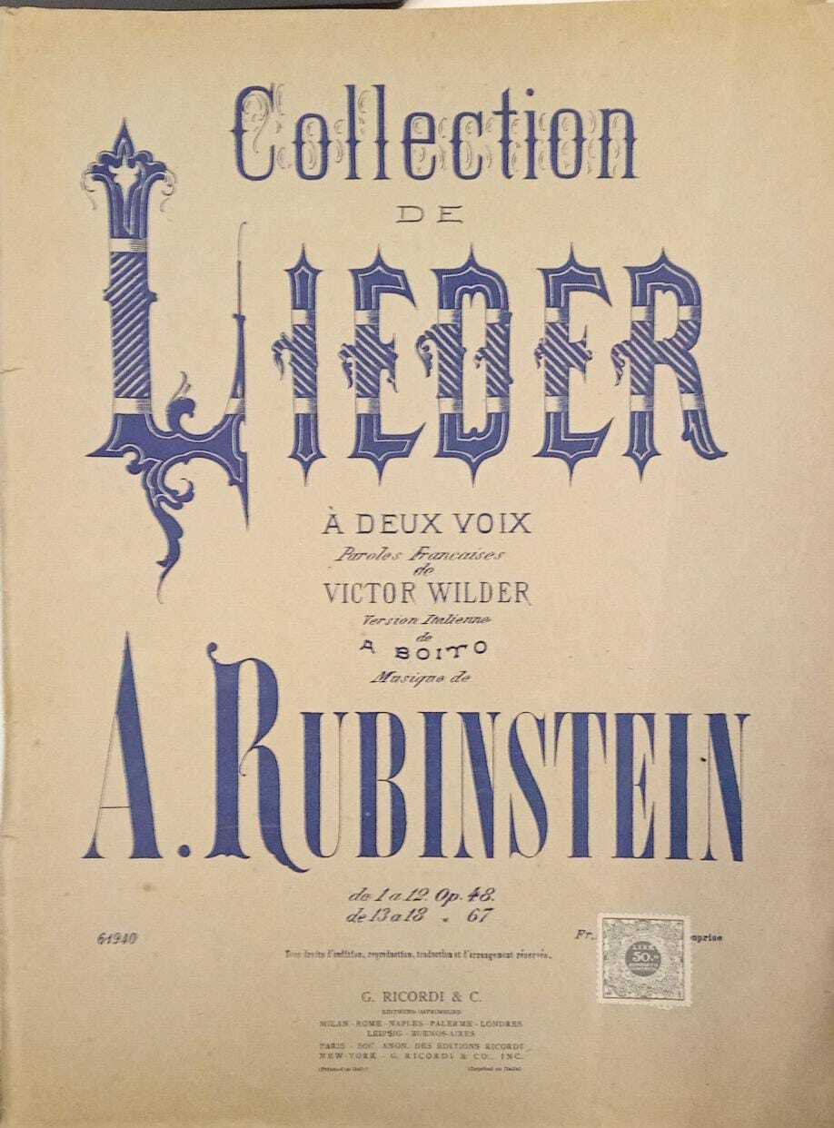 Collection de Lieder