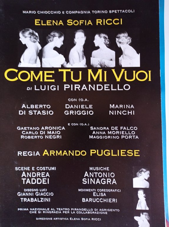 Come tu mi vuoi di Luigi Pirandello