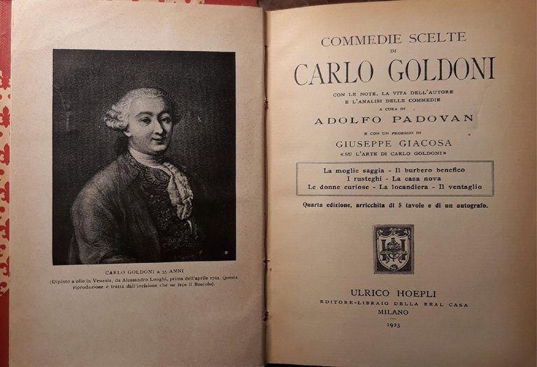 Commedie scelte di Carlo Goldoni