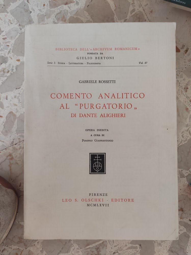 Commento analitico al ''purgatorio'' di Dante Alighieri
