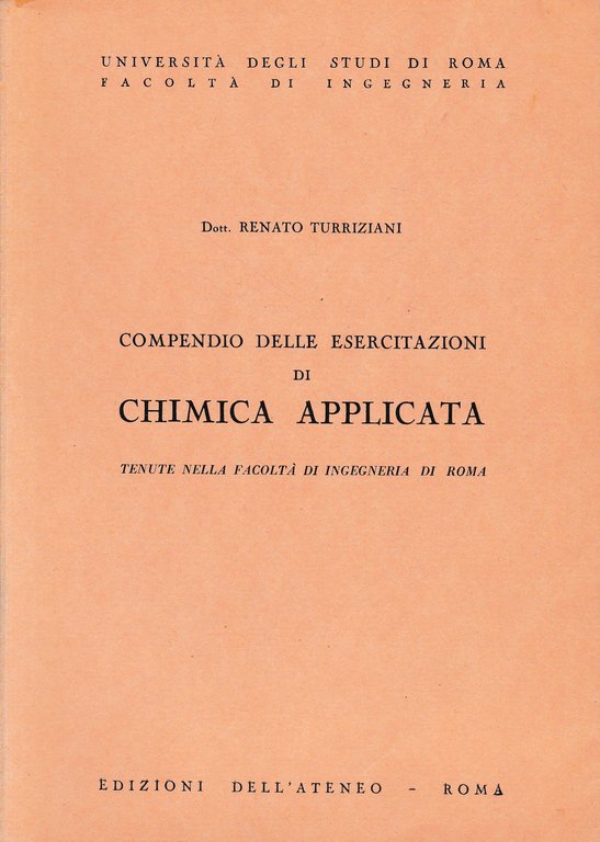 Compendio delle esercitazioni di chimica applicata tenuta nella facoltà di …