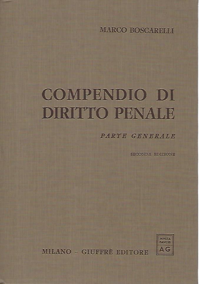 Compendio di diritto penale. Parte generale