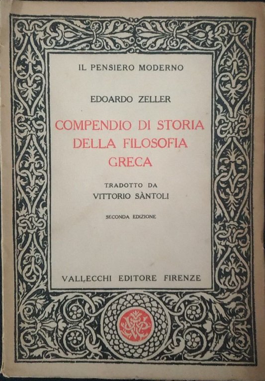 Compendio di storia della filosofia greca