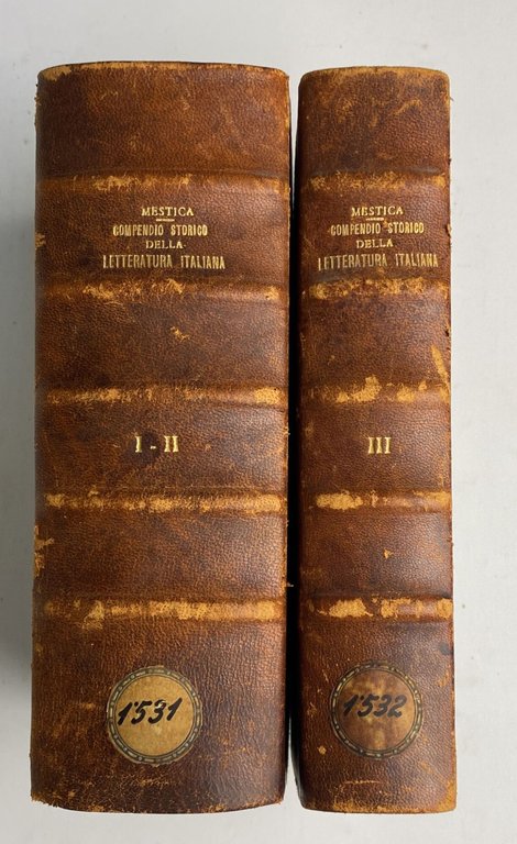 Compendio storico della letteratura italiana (2 volumi)