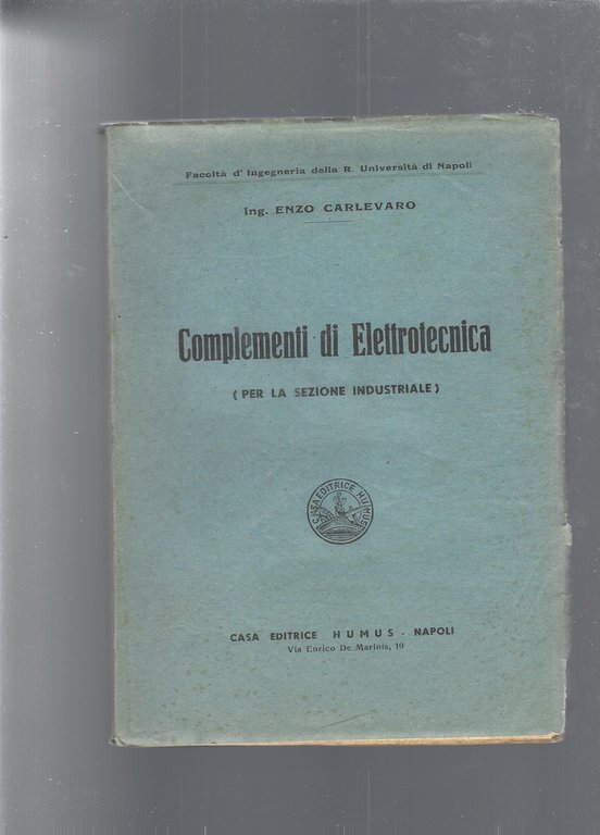 COMPLEMENTI DI ELETTROTECNICA