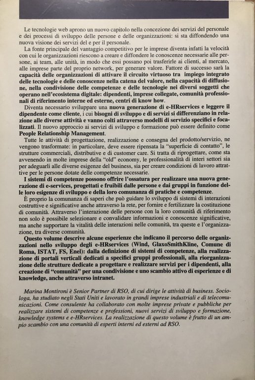 Comunità e reti e-services per le comunità professionali.