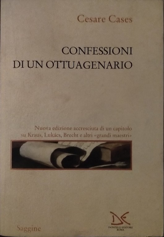 Confessioni di un ottuagenario