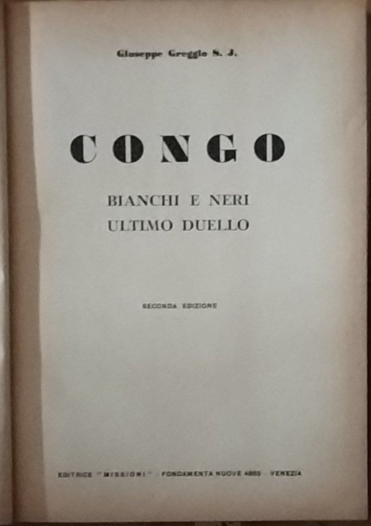 Congo. Bianchi e neri ultimo duello