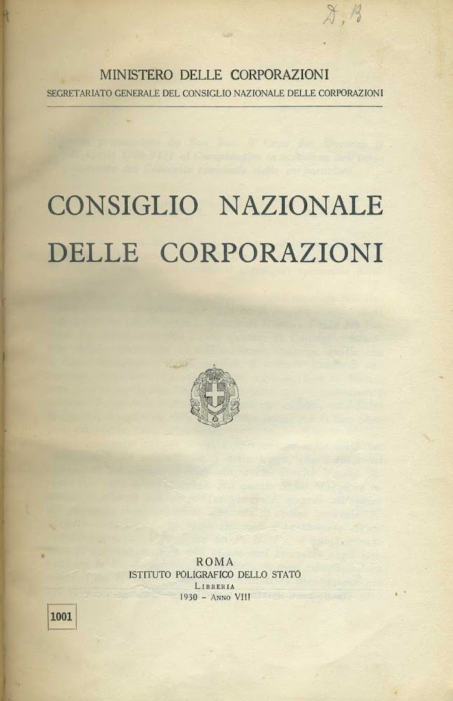 Consiglio nazionale delle corporazioni | Immagine principale