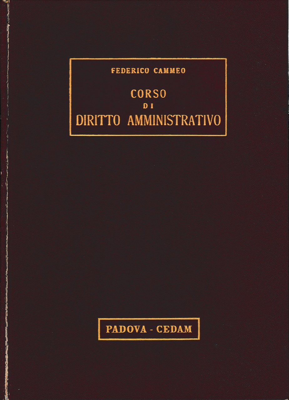 Corso di diritto amministrativo