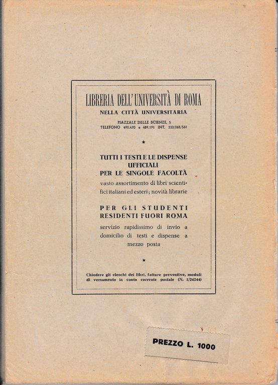 Corso di Elettrotecnica. Parte prima anno accademico 1947-48