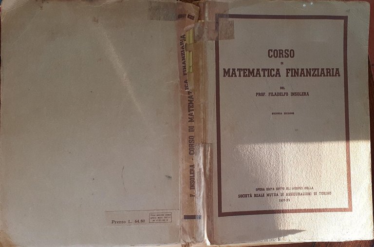 Corso di Matematica finanziaria