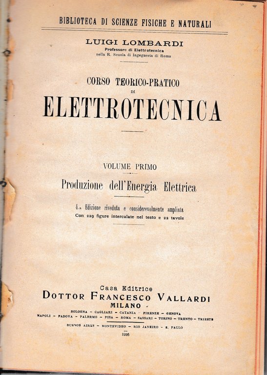 Corso teorico-pratico di Elettrotecnica 2 volumi