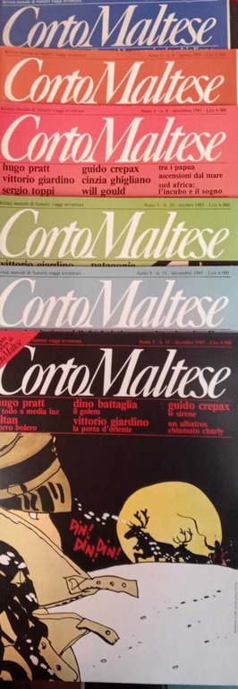 Corto Maltese, dal n. 7 al n. 12.