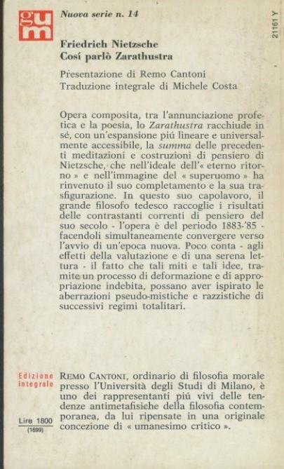 Così parlò Zarathustra