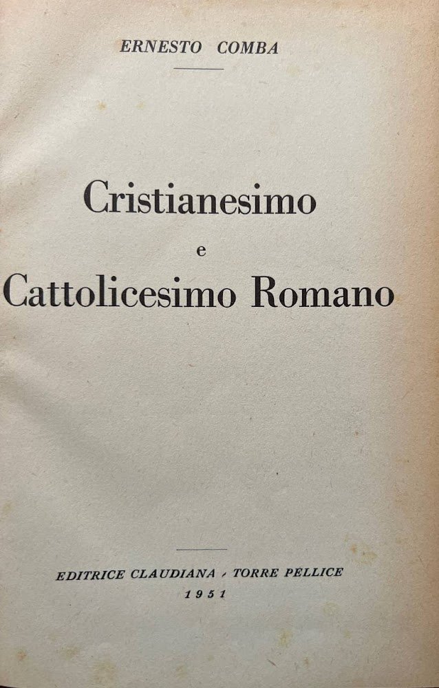 Cristianesimo e Cattolicesimo romano