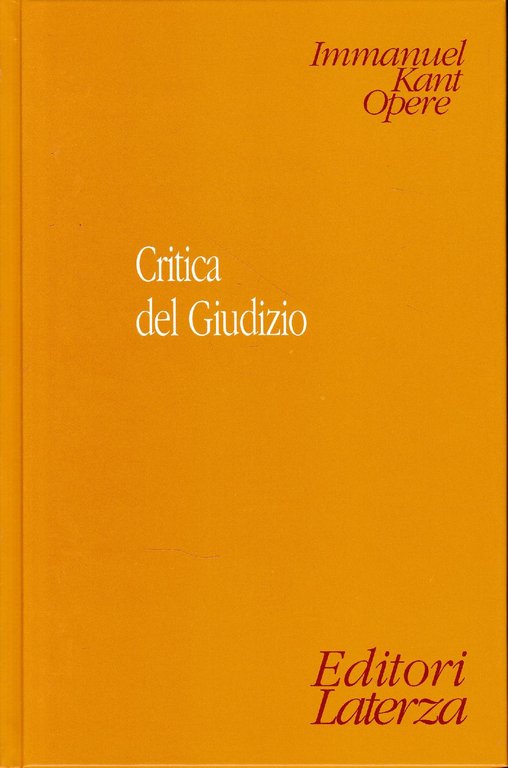Critica del giudizio