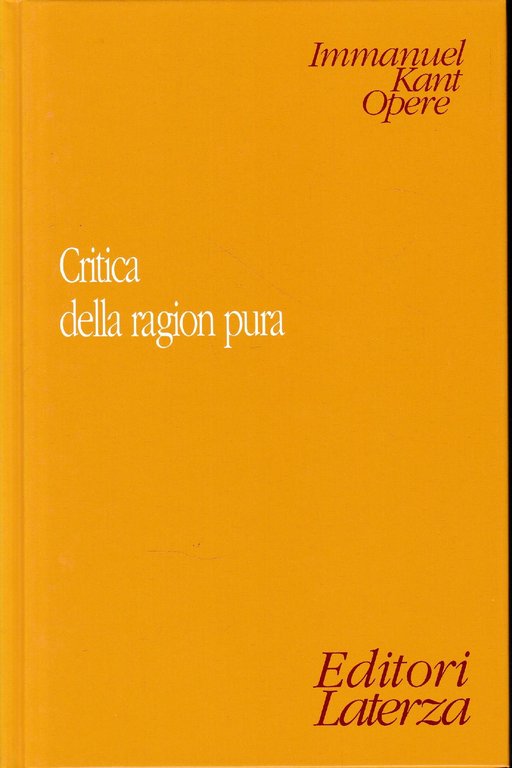 Critica della ragion pura