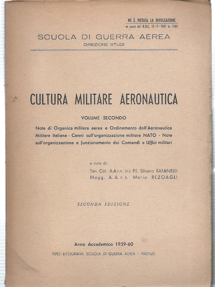 Cultura militare aeronautica - Volume secondo