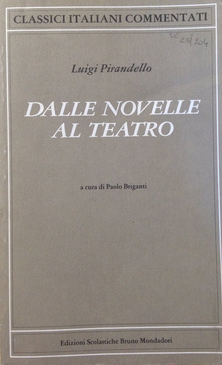 Dalle novelle al teatro.