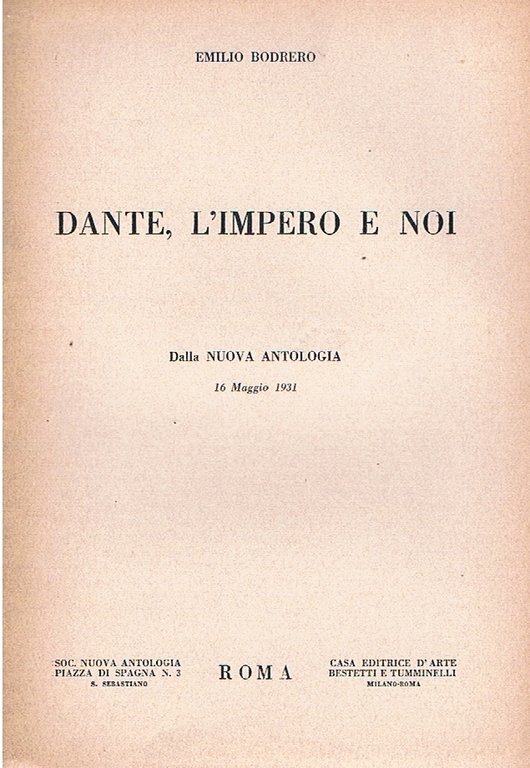 Dante, l'impero e noi