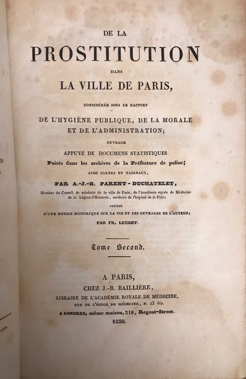 De la prostitution dans la ville de Paris - Considérée … | Immagine Gallery 6